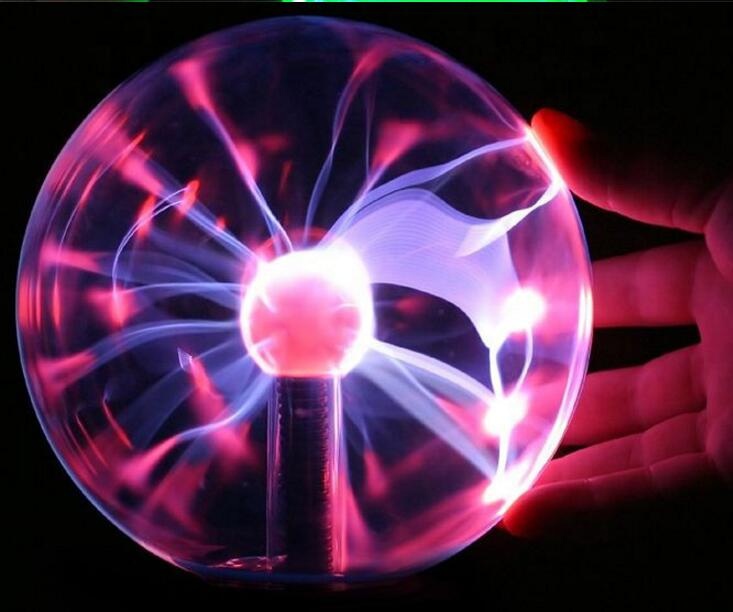 New Wholesale High Quality Novelty Glass Ball Decoration 6 Inch Plasma Lamp